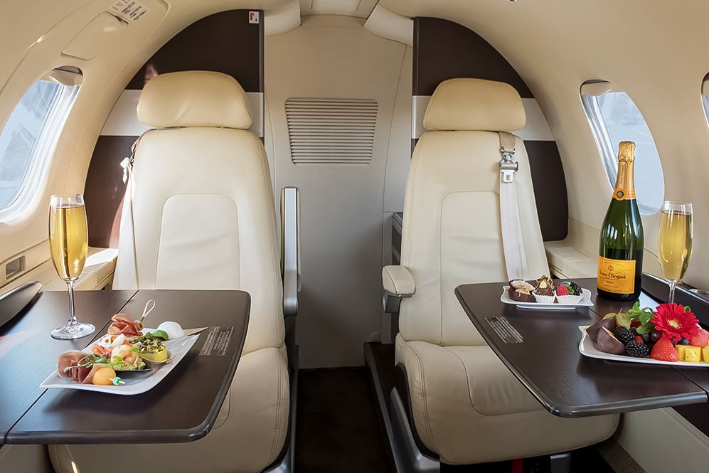 Embraer Phenom 100 cabin interior
