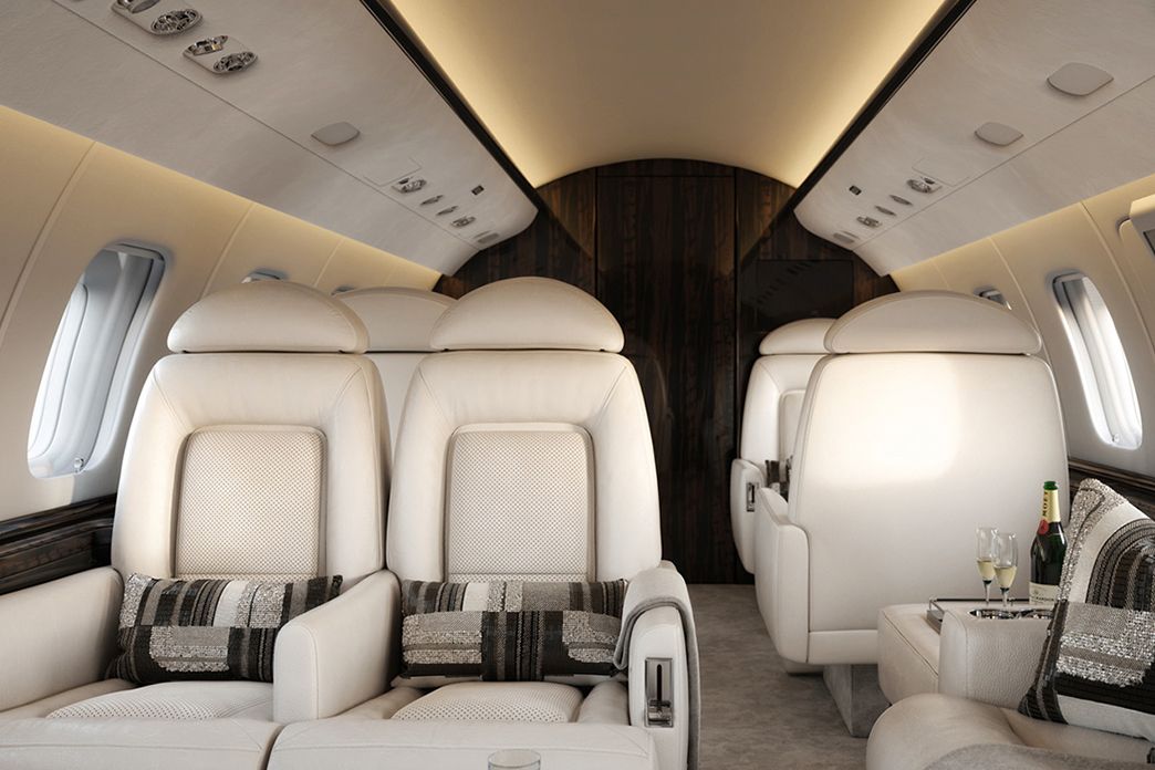 Bombardier Challenger 600 cabin interior