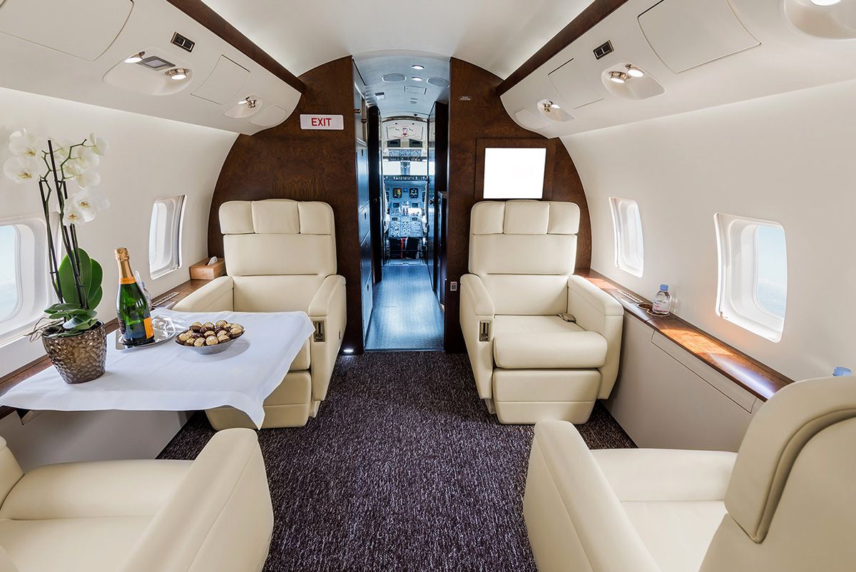 Kabineninnenraum Bombardier Challenger 850