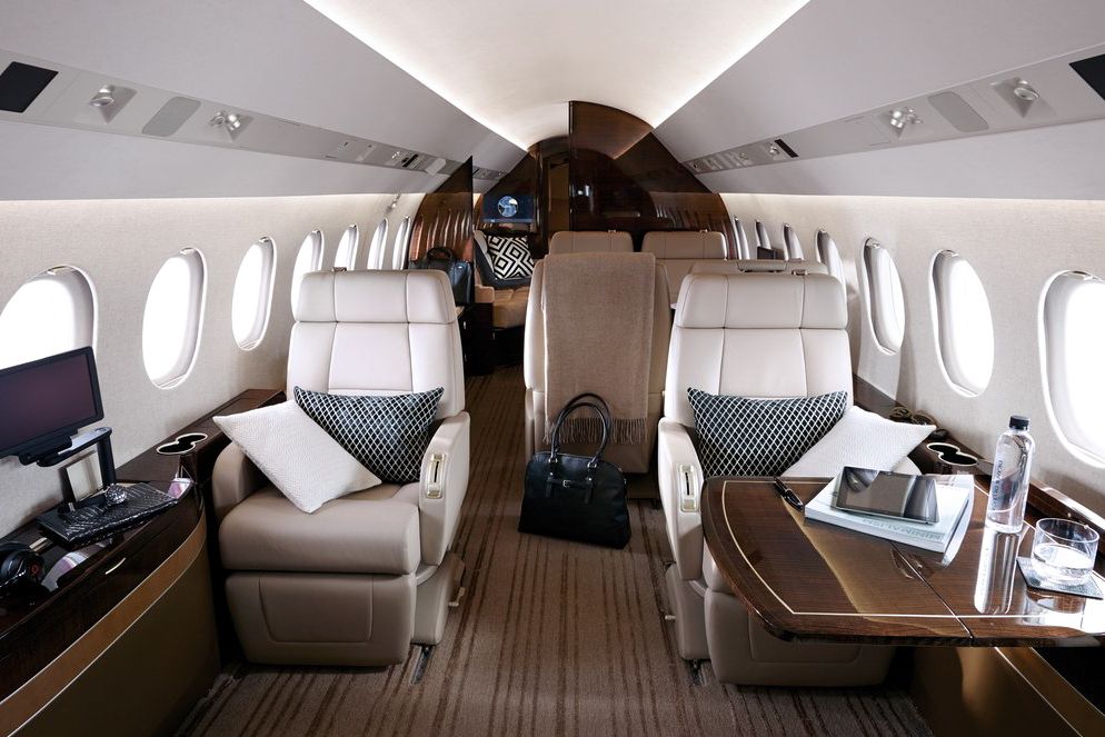 Dassault Falcon 900LX cabin interior