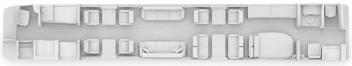 Plan de cabine Gulfstream G700