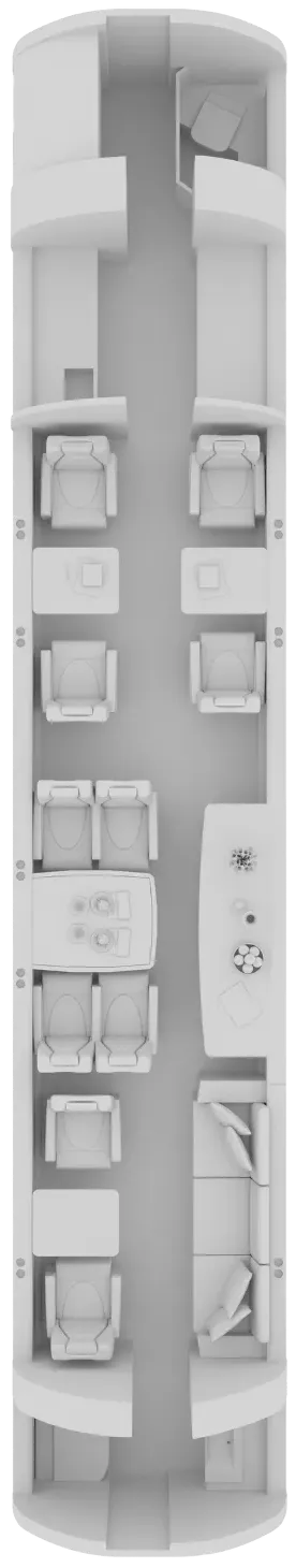 Bombardier Global 5500 cabin layout diagram
