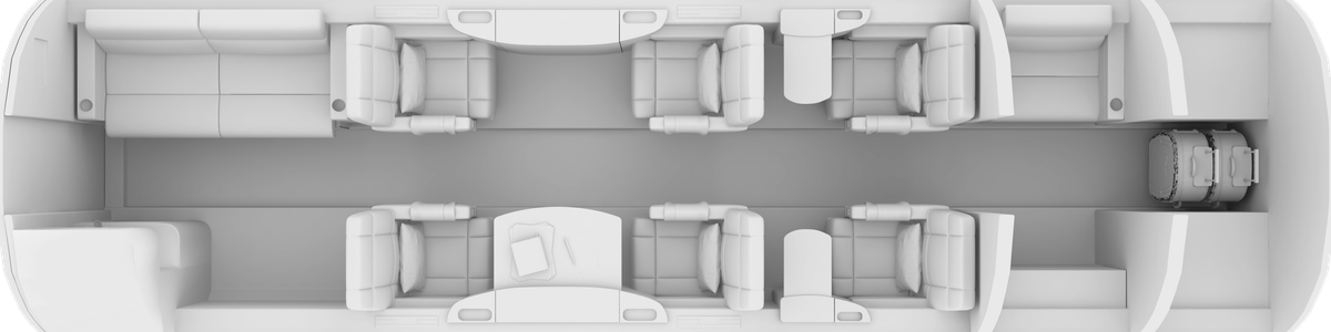 Kabinenlayout Embraer Legacy 450