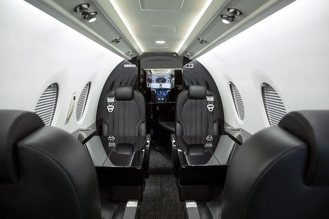 Kabineninnenraum Beechcraft Hawker 400