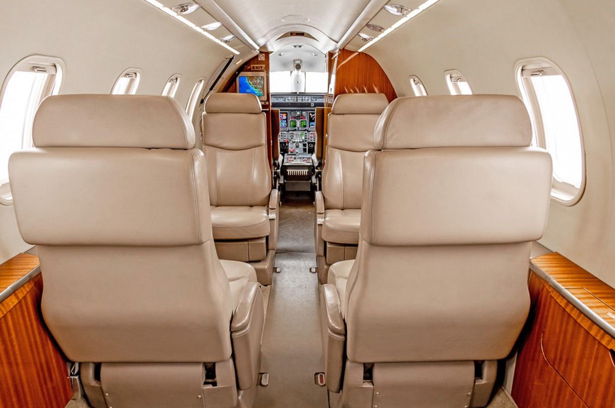 Intérieur de la cabine Bombardier Learjet 40