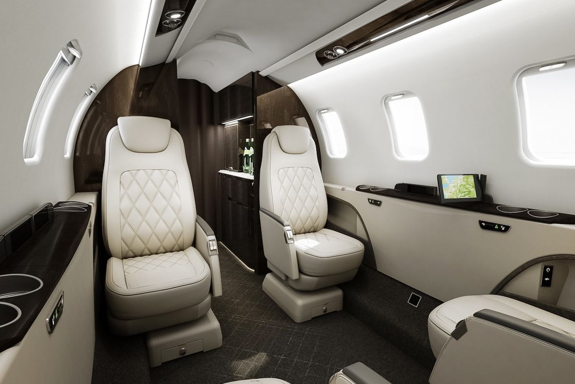 Bombardier Learjet 75 cabin interior