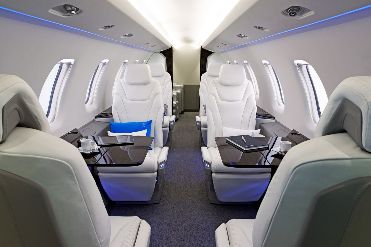 Pilatus PC-24 cabin interior