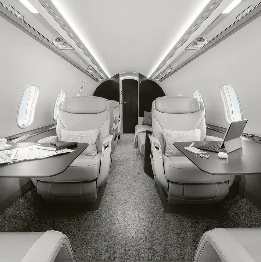 Bombardier Challenger 3500 cabin interior