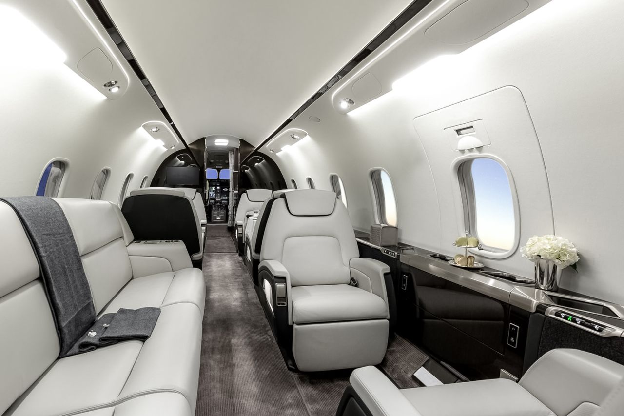 Kabineninnenraum Bombardier Challenger 350