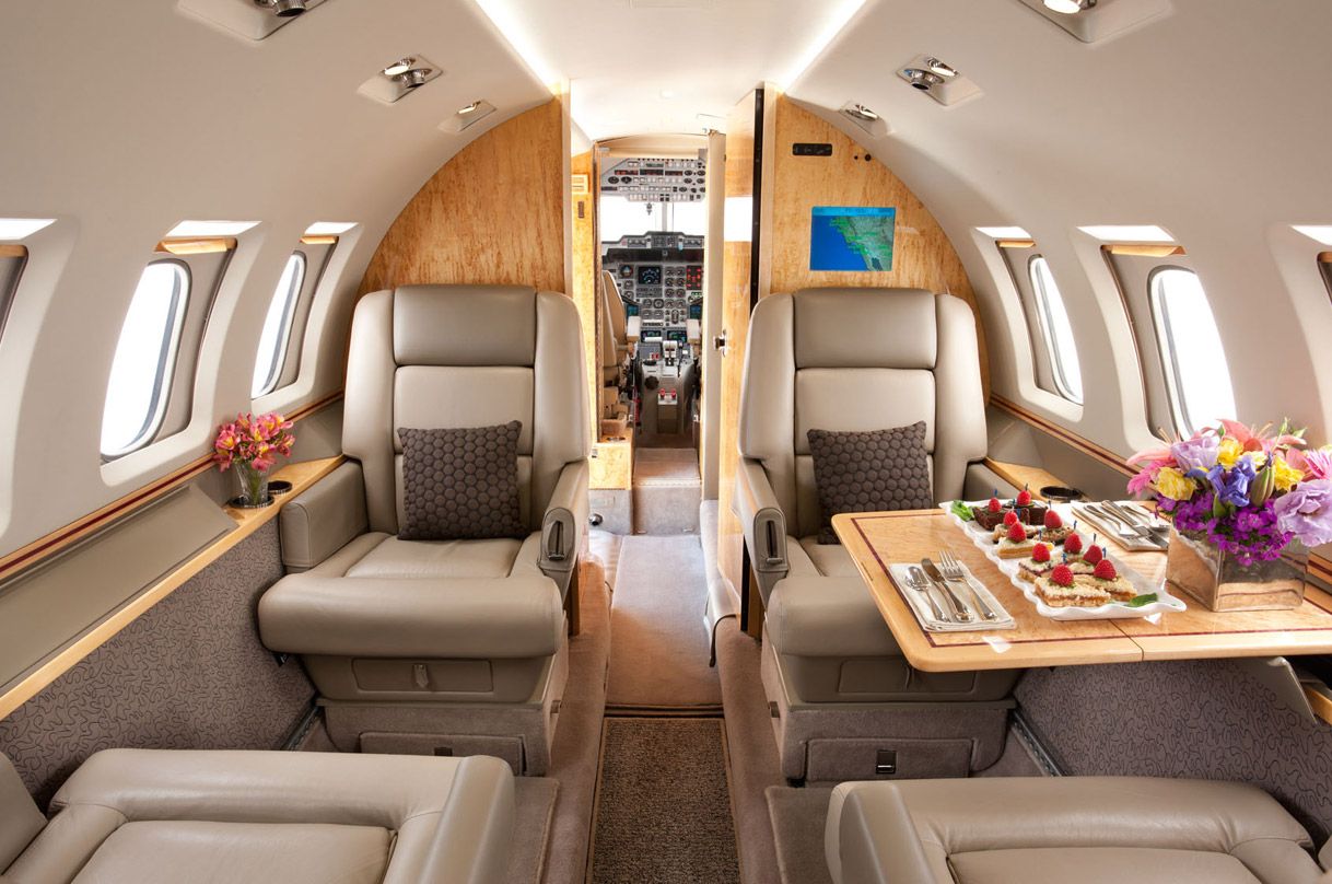 Kabineninnenraum Hawker 1000