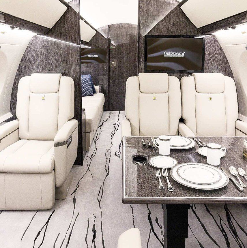 Gulfstream G650ER cabin interior