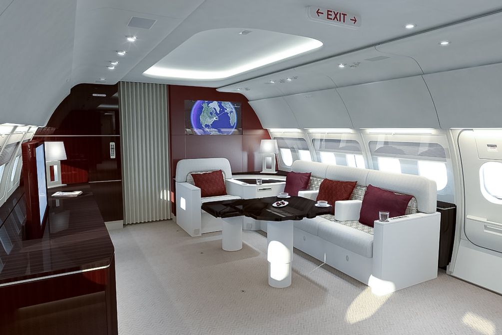 Airbus A319CJ cabin interior