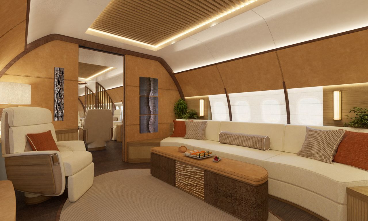 Boeing BBJ cabin interior