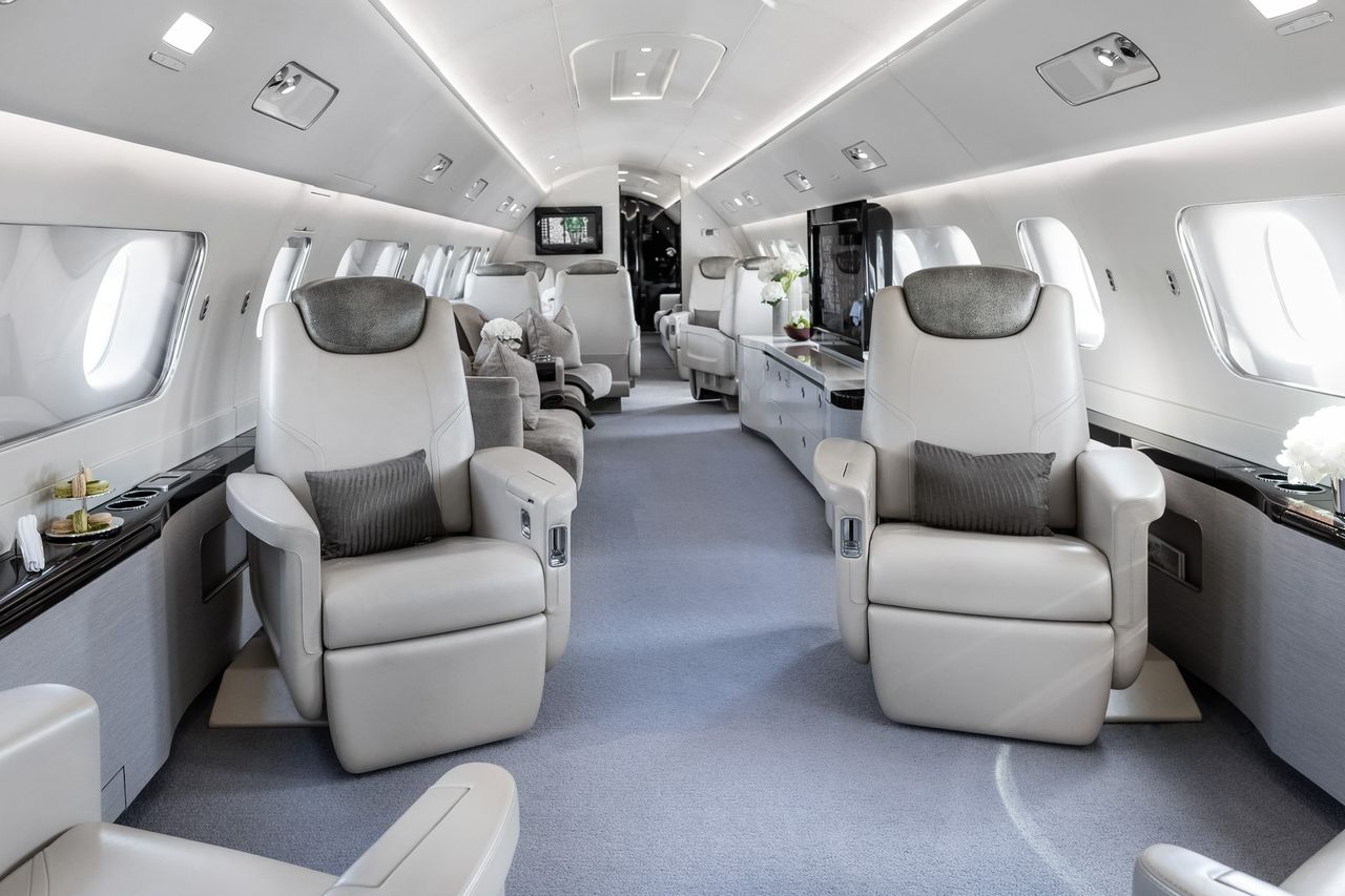 Embraer Lineage 1000 cabin interior