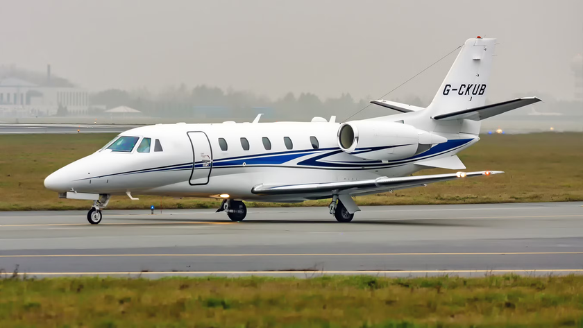 Privatjet Cessna Citation XLS+ im Flug